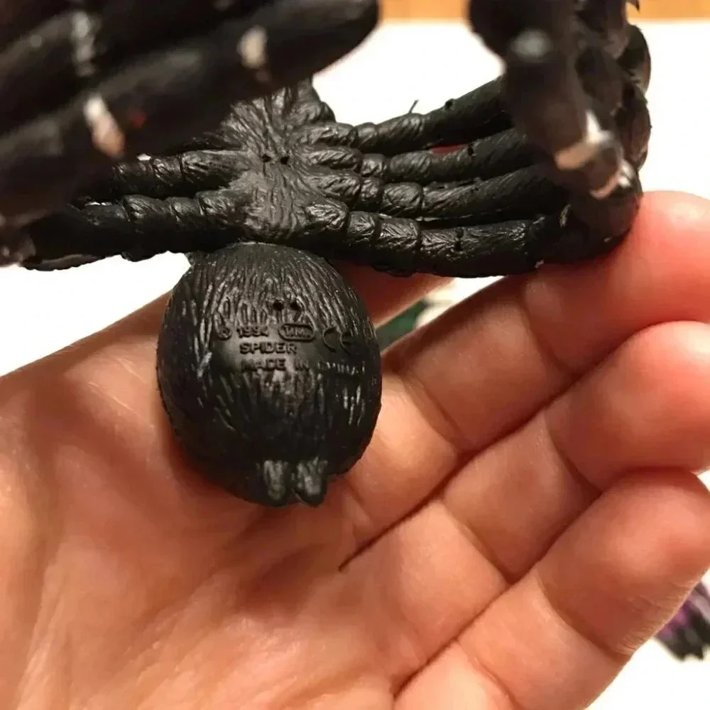 Black Spider Napkin Rings 1994 Bendable Halloween